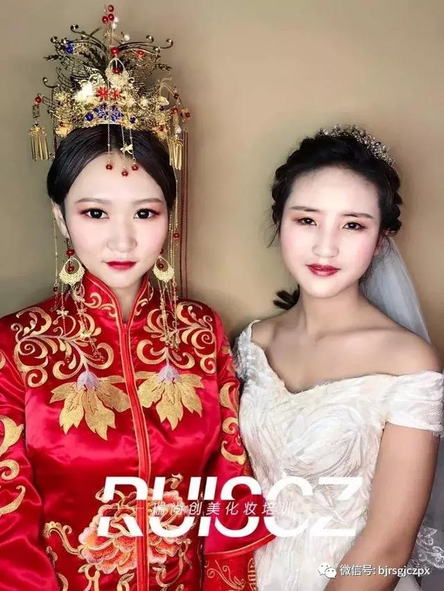 學(xué)員月考作品欣賞：不同風(fēng)格的新娘造型